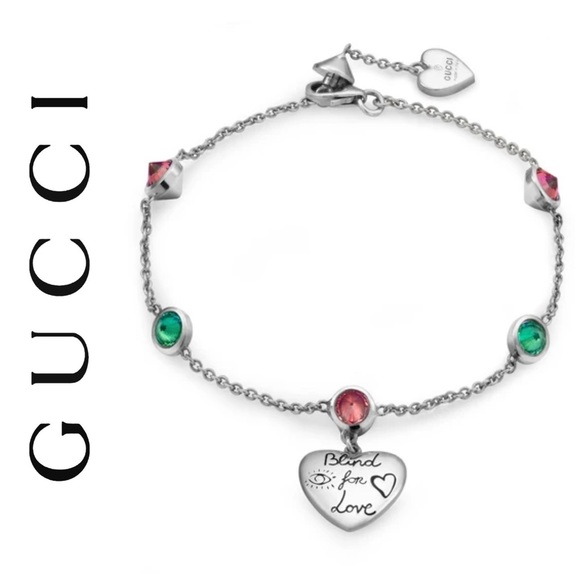 Gucci Jewelry - Gucci Blind For Love Silver Bracelet NWT